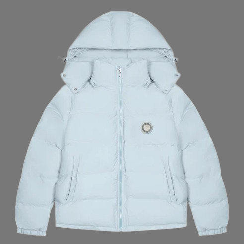 TRAPSTAR IRONGATE DETACHABLE HOODED PUFFER (ICE BLUE)