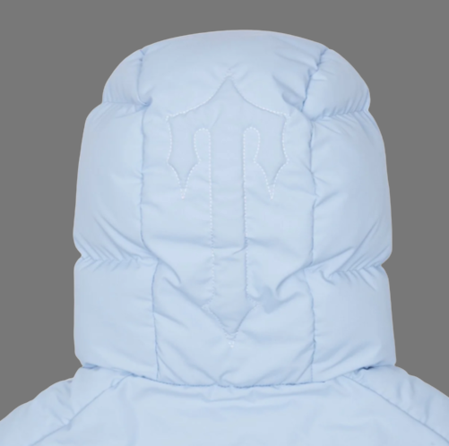 TRAPSTAR AW22/23 DECODED 2.0 HOODED PUFFER (ICE BLUE)