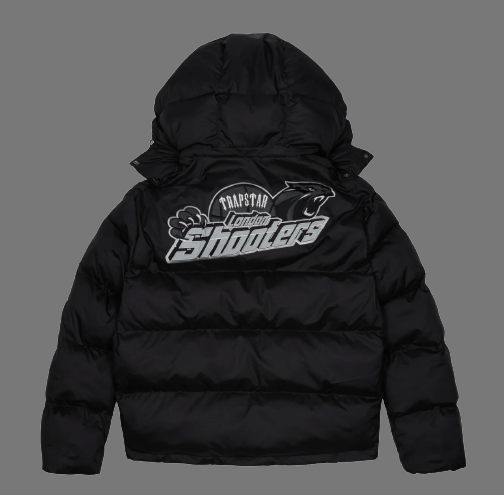 TRAPSTAR LONDON SHOOTERS REFLECTIVE HOODED PUFFER (BLACK)