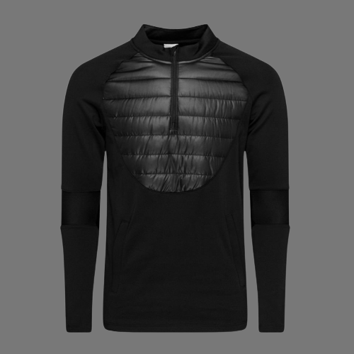 NIKE THERMA-FIT PADDED WINTER WARRIOR 1/4 ZIP (BLACK/ORANGE)